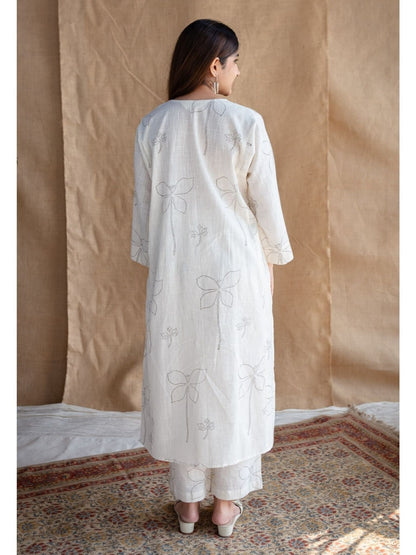 Ivory Blossom Minimalist Co-ord Set