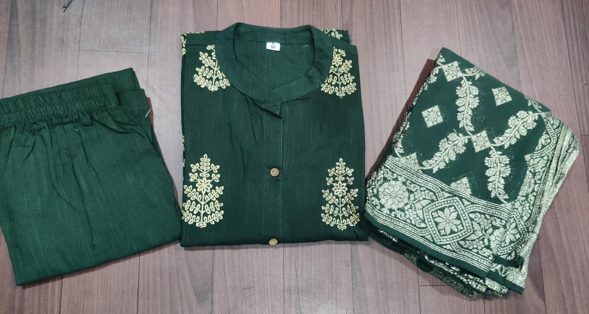 Superhit design for festival season For Womens Kurta Pant And Dupatta Set