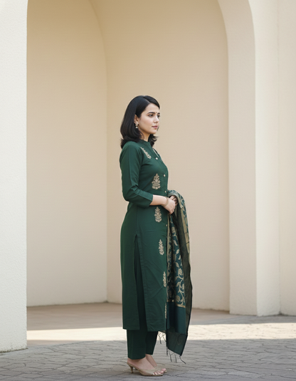 Superhit design for festival season For Womens Kurta Pant And Dupatta Set